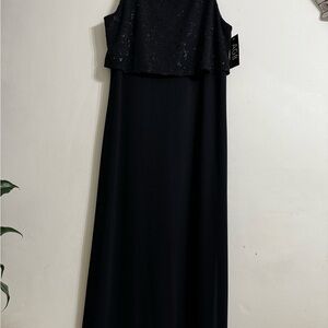 Black Tiered Maxi Gown for Cocktail Nights